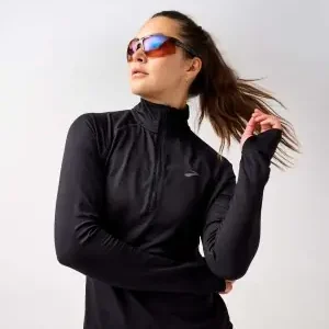 Sichere Zahlung Brooks Damen Dash 1/2 Zip 3.0 langarm Laufshirt