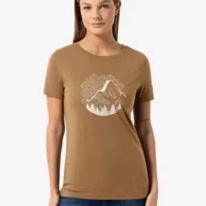 Billig Super Natural  Damen Mountain Mandala Tree T-Shirt