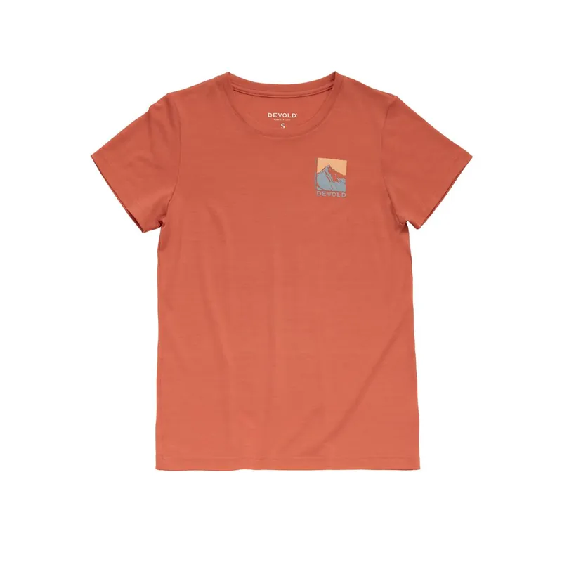 Devold Classic Summit Tee Women coral-- Gr.: M Rabatt