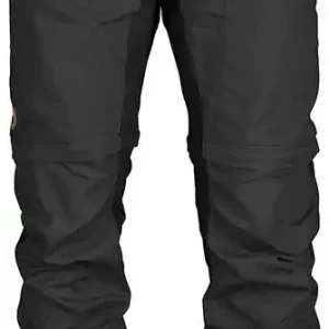 Schneller Versand Fjällräven Abisko Lite Trekking Zip-Off Regular Herren Wanderhose dark grey-black