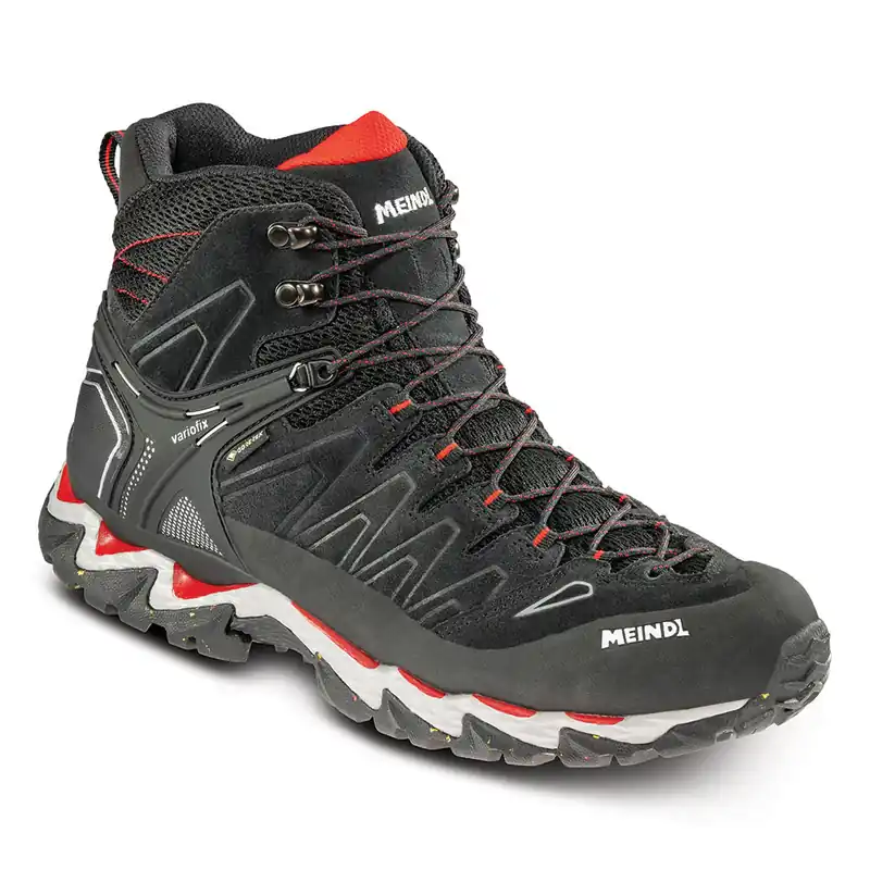 Saisonangebot Meindl Lite Hike GTX Herren Wanderschuhe schwarz-rot