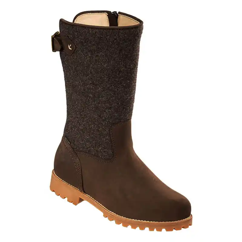 Preis Gesenkt Meindl Innsbruck Lady II GTX Damen Winterstiefel mit Lammfell dunkelbraun
