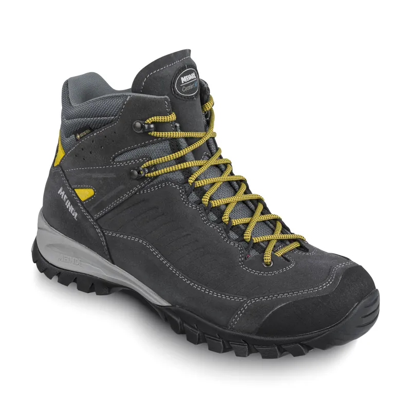 Meindl Salo Mid GTX Comfort Fit Herren Wanderschuhe anthrazit-gelb Highlight
