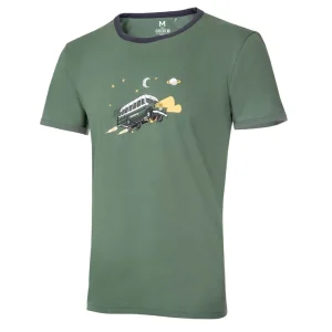 Ocun Classic T Organic Rainbow Magic Bus Herren T-Shirt green duck Online Kaufen