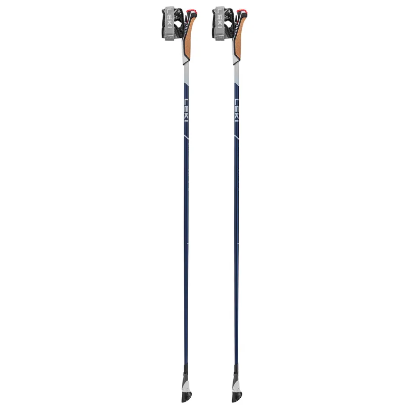 Leki Smart Pacer Lite Nordic Walking Stöcke metallic dark blue-white Top-Preis