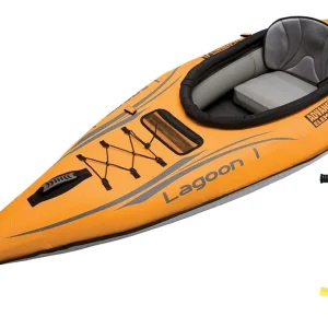 Solange Der Vorrat Reicht Advanced Elements Lagoon 1 Personen Kajak Luftboot Schlauboot mit Pumpe orange-grey