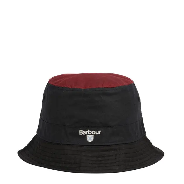 Barbour Alderton Sports Hat Navy / Black / Biking Red Versand Am Gleichen Tag