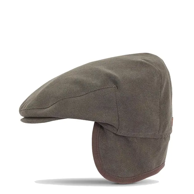 Barbour Beaufort Flat Cap Dark Olive Preis Gesenkt