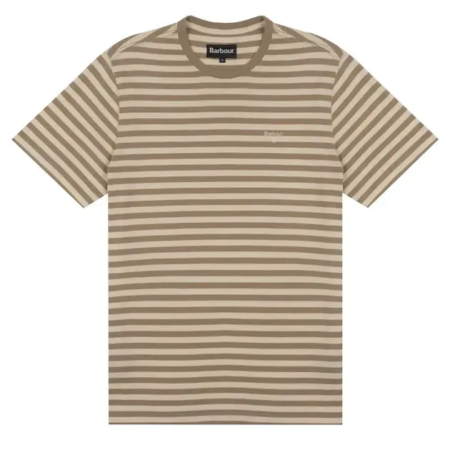 Finale Aktion Barbour Delamere Stripe T-Shirt Coriander