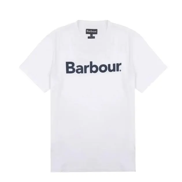 Barbour Logo T-Shirt White Markenware