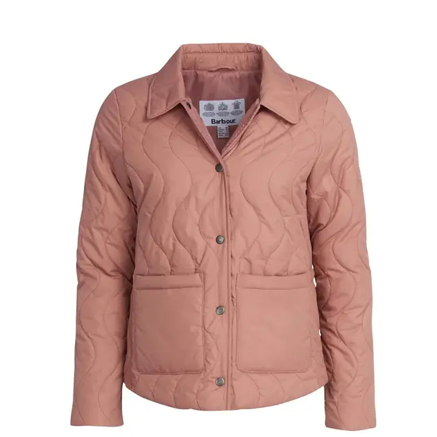 Nur Heute Barbour Womens Barmouth Quilted Jacket Soft Coral