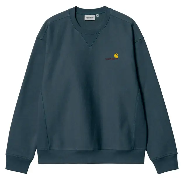 Carhartt WIP American Script Sweatshirt Ore Heißes Angebot