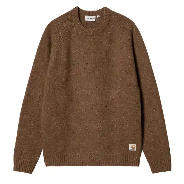 Carhartt WIP Anglistic Sweater Speckled Tamarind Nur Für Kurze Zeit