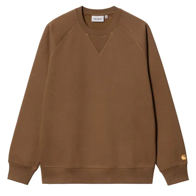 Carhartt WIP Chase Sweat Tamarind / Gold Geprüft