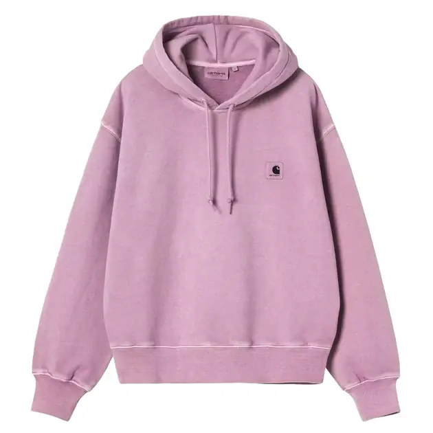 Carhartt WIP Womens Hooded Nelson Sweat Gentle Purple Garment Dyed Top-Seller