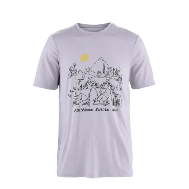 Fjällräven Hoja Lugnt Wool T-shirt Classic Lavender Mist Aktuell